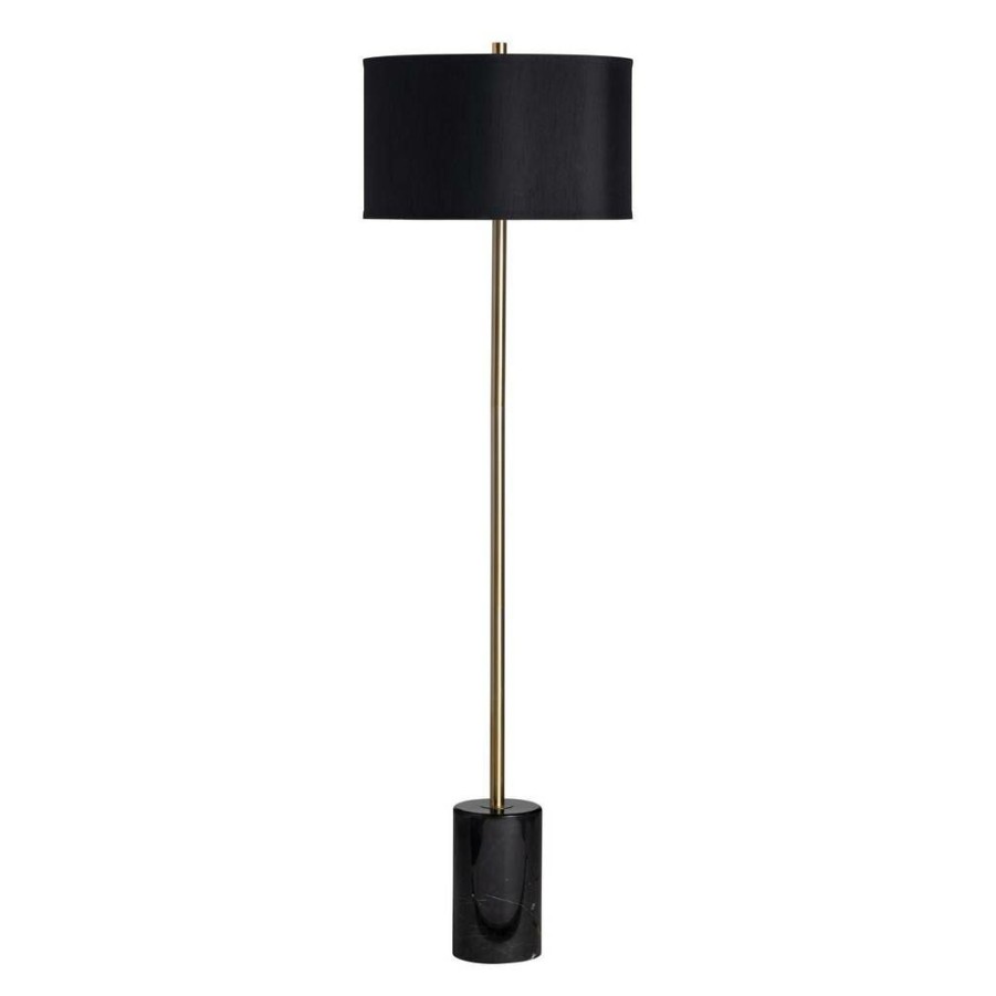 * Flash Sale Evolution Lincoln Marble Floor Lamp Crestview Collection Evamb0083Blk | Floor Lamps