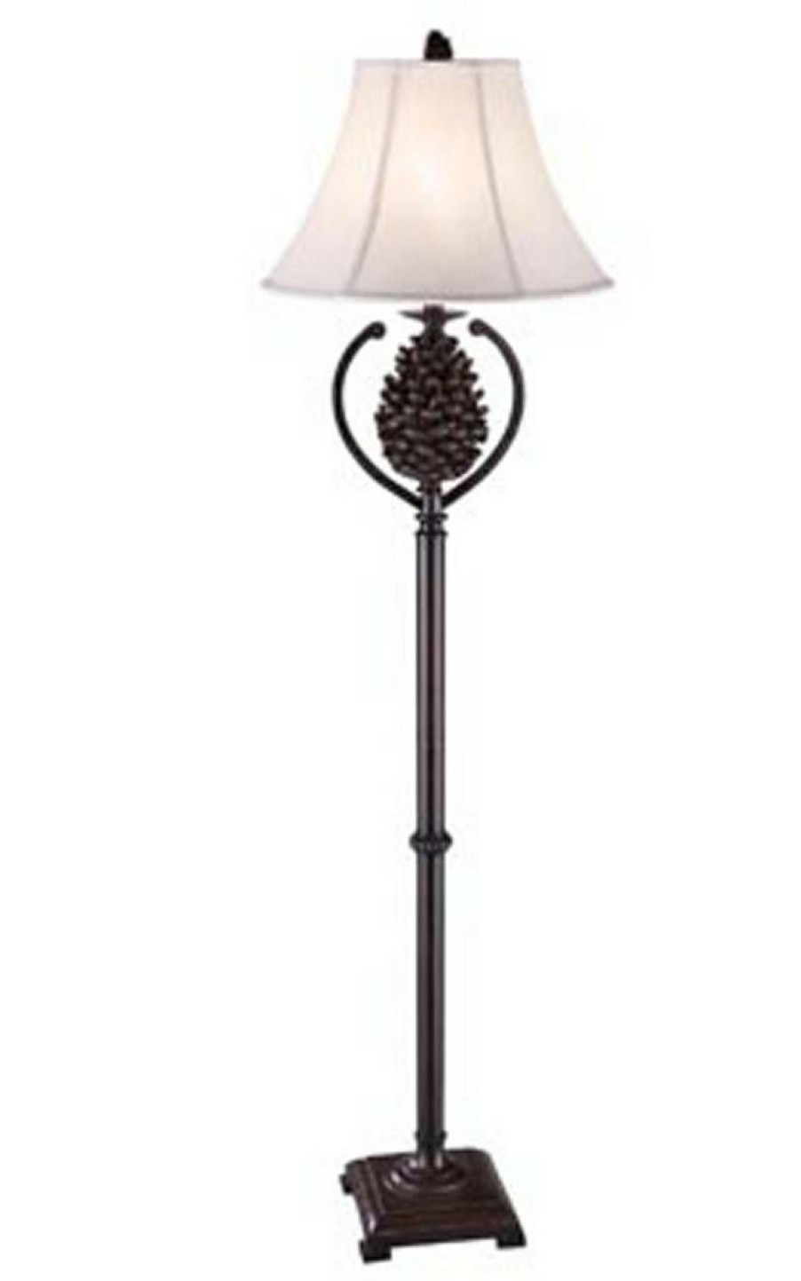 * Online Pine Creek Floor Lamp Brown Resin Crestview Collection Cvasp515 | Floor Lamps