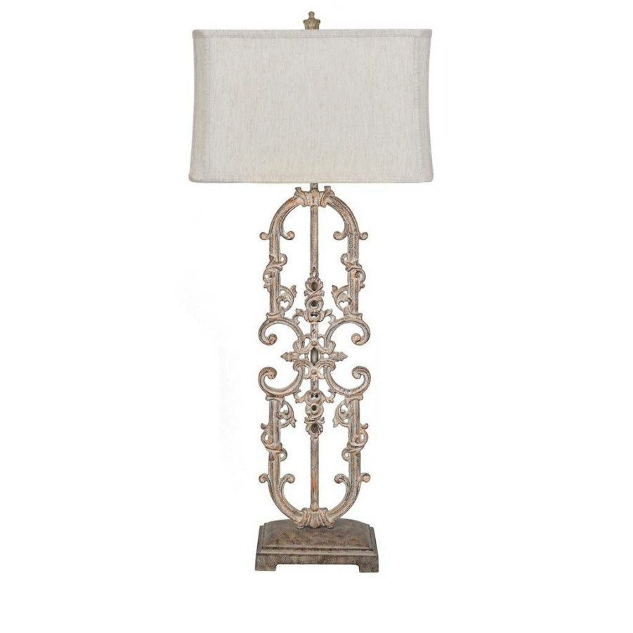 * Clearance Madison Table Lamp White Metal Crestview Collection Cvaer1194 | Table Lamps