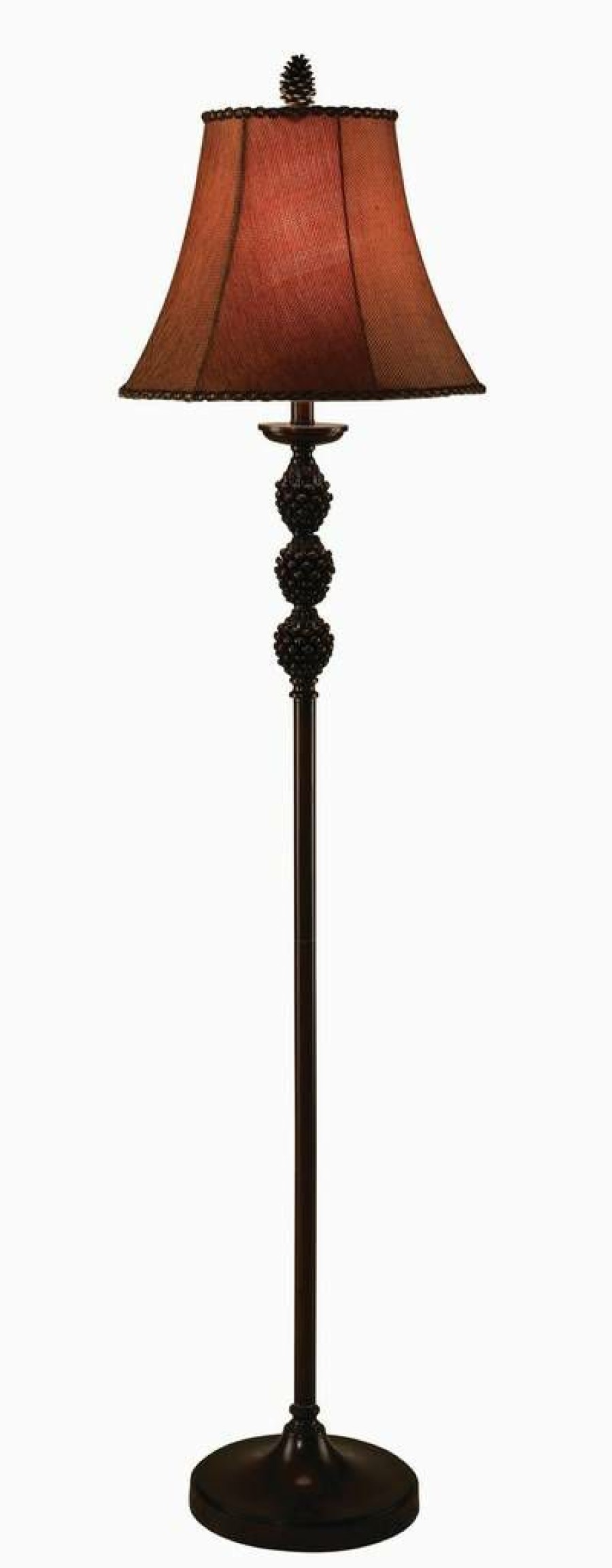 * New Pinegrove Floor Lamp Brown Resin Crestview Collection Cvarp230 | Floor Lamps