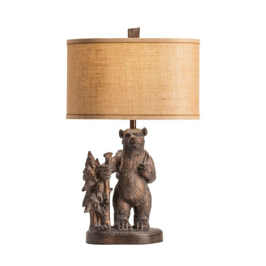 * Special Trail Hike Table Lamp Brown Resin Crestview Collection Cvavp1563 | Table Lamps