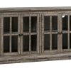 * Flash Sale 4 Door Mango Wood Sideboard Gray Wood Crestview Collection Cvfvr8049 | Sideboard & Buffets