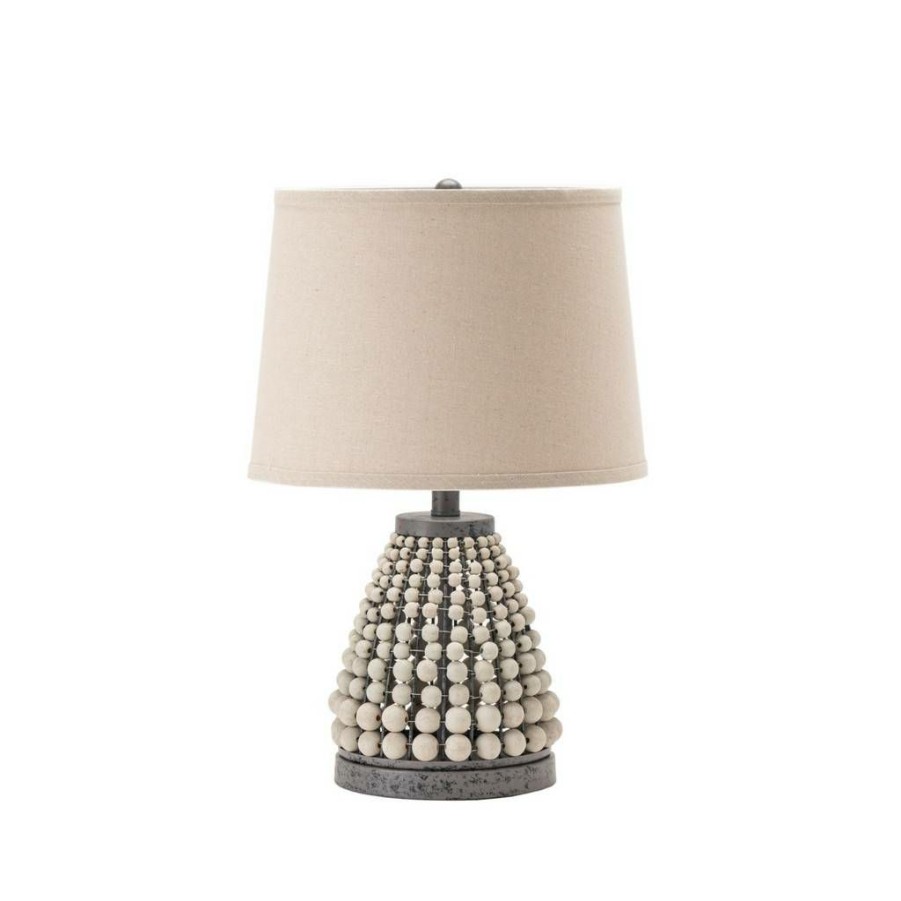 * Offering Discounts Evolution By Crestview Collection Tara 21.75 Wood Beaded Table Lamp In Black Crestview Collection Evly1956 | Table Lamps