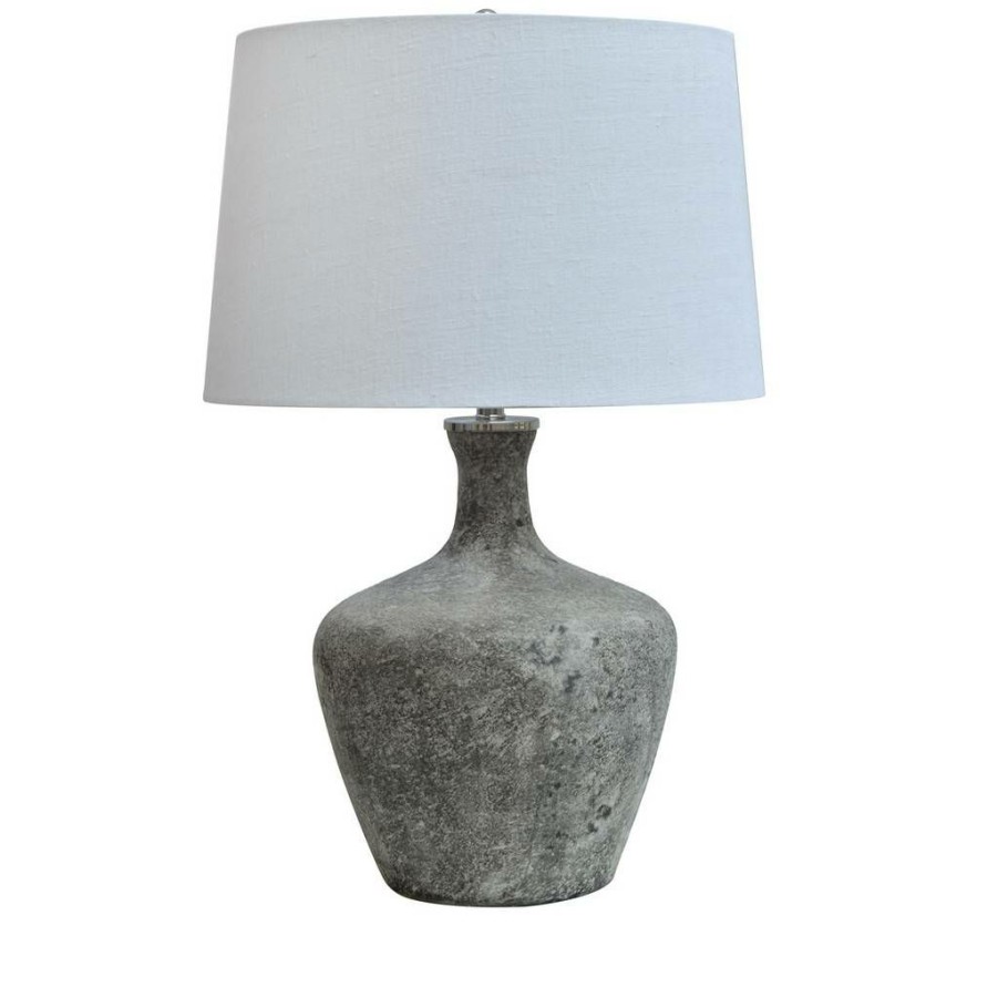 * New The Sharpe Table Lamp Gray Glass Crestview Collection Cvidza007 | Table Lamps