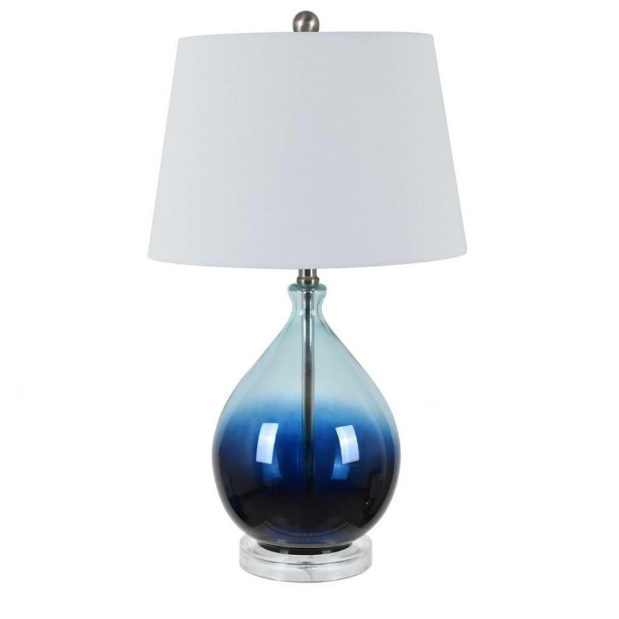 * Large Choice Tasia Blue Ombre Table Lamp Crestview Collection Evabs2075 | Table Lamps