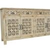 * Best Choice Amelia 4 Door/Drawer Sideboard Distressed White Wood Geometric Sideboard Crestview Collection Cvfnr898 | Sideboard & Buffets