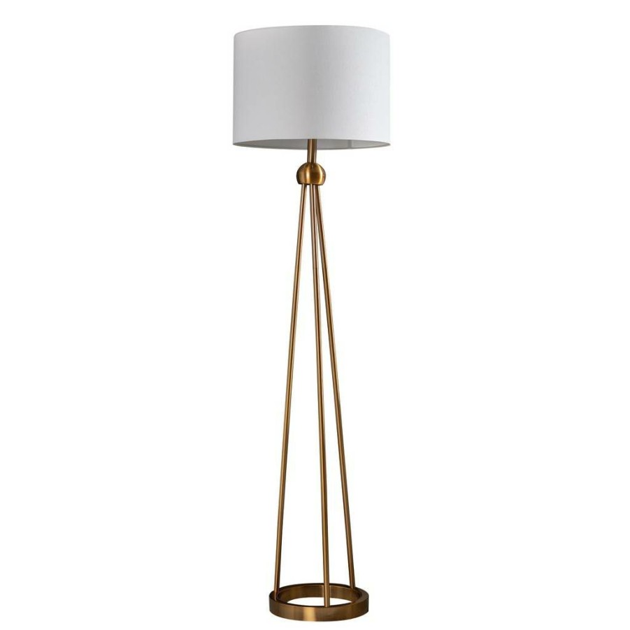 * Excellent Quality Crestview Collection Josephine 59.5 Metal Tripod Floor Lamp In Gold Crestview Collection Evaer1609 | Floor Lamps