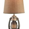 * Free Delivery Oil Lantern Table Lamp Chrome Resin Crestview Collection Ciaup530 | Table Lamps