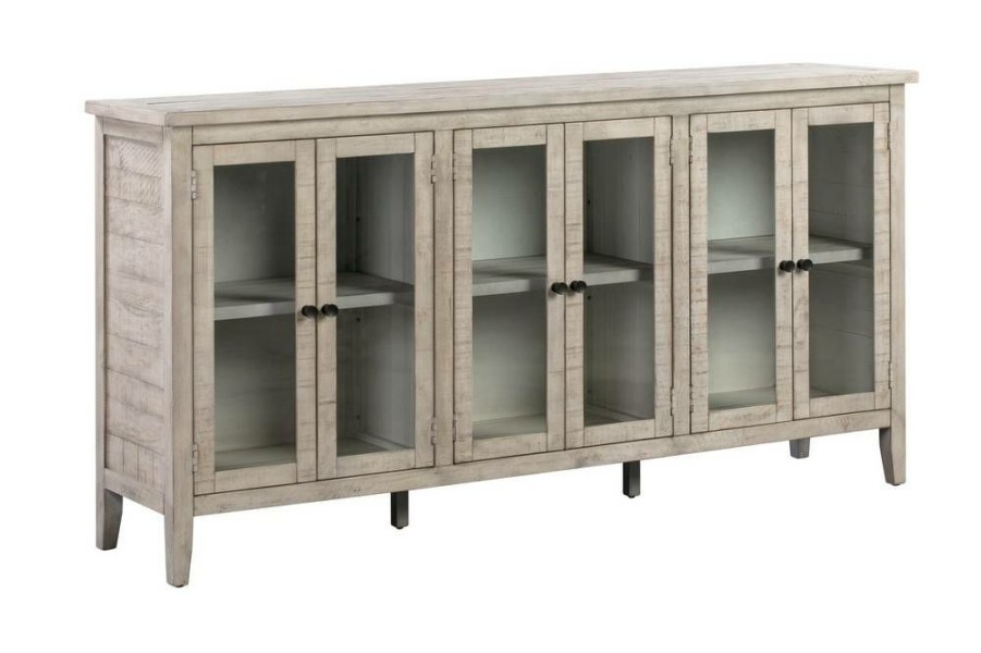 * New Arrivals Crestview Collection 6- Door Wood Hudson Sideboard In Beige Crestview Collection Cvfvr8112 | Sideboard & Buffets