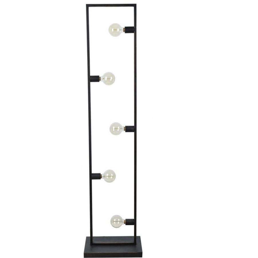 * Excellent Quality Novo Black Metal Iron Floor Lamp Crestview Collection Cvaer1616 | Floor Lamps