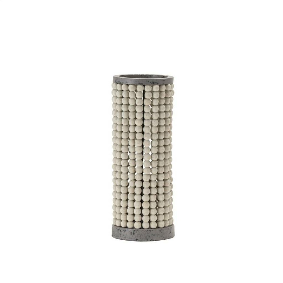 * Flash Sale Evolution By Crestview Collection Aliana 13.75 Beaded Metal Table Lamp In Gray Crestview Collection Evly1958 | Table Lamps