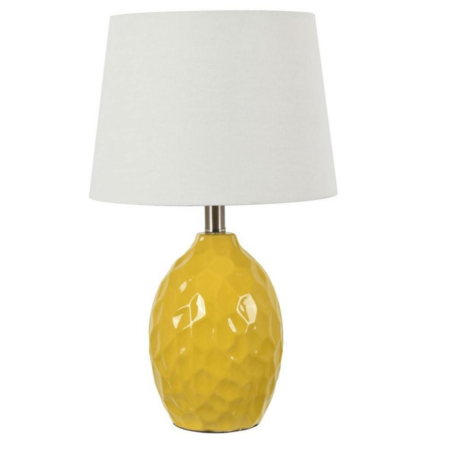 * Best Choice Evolution By Crestview Collection Jesse Ceramic 19.5 H Table Lamp In Yellow Crestview Collection Evap2543Yw | Table Lamps