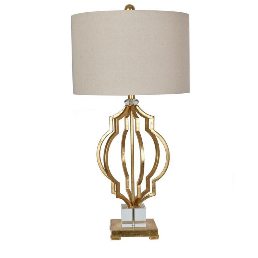 * Large Choice Parisian Table Lamp Gold Metal Crestview Collection Cvaer994 | Table Lamps