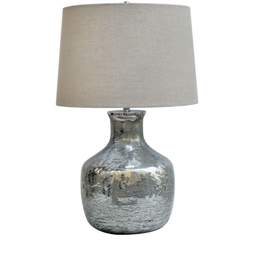 * New Arrivals The Blair Table Lamp Silver Glass Crestview Collection Cvidza011 | Table Lamps