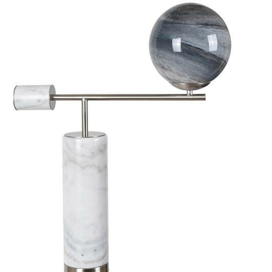 * Large Choice Icon Table Lamp White Marble Crestview Collection Cvamb0067 | Table Lamps