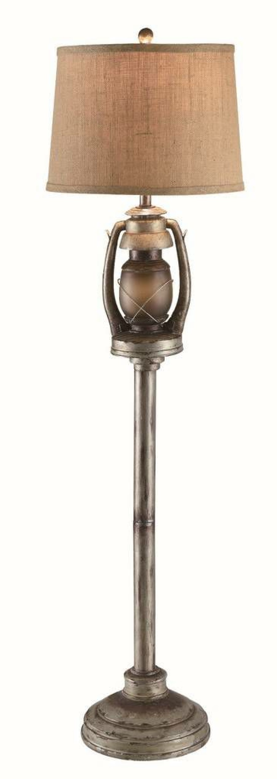 * Cheaper Oil Lantern Floor Lamp Made Of Chrome Resin Crestview Collection Ciaup527 | Floor Lamps