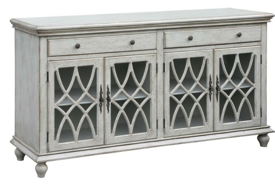 * Large Choice Paxton Pale Grey Sideboard Gray Wood Crestview Collection Cvfzr2175 | Sideboard & Buffets