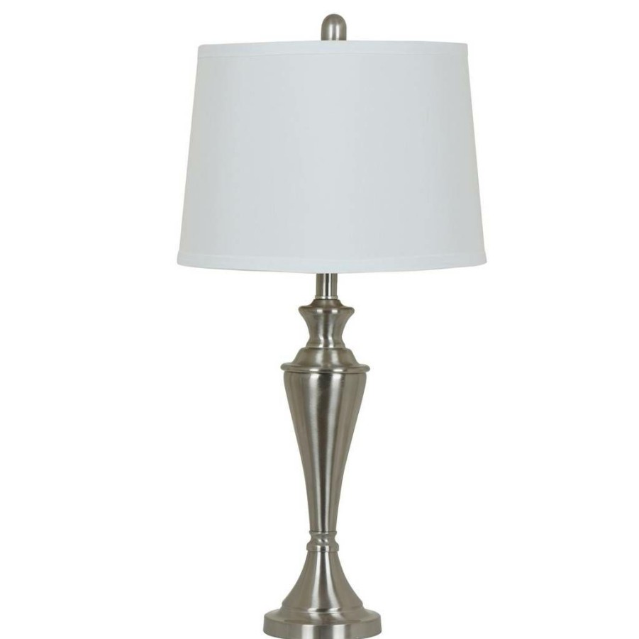 * Large Choice Christopher Traditional Silver Metal Table Lamp Crestview Collection Aer660Bnsng | Table Lamps