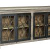 * Special Crestview Collection 4-Door Bengal Manor Wood Sideboard In Gray Crestview Collection Cvfnr699 | Sideboard & Buffets