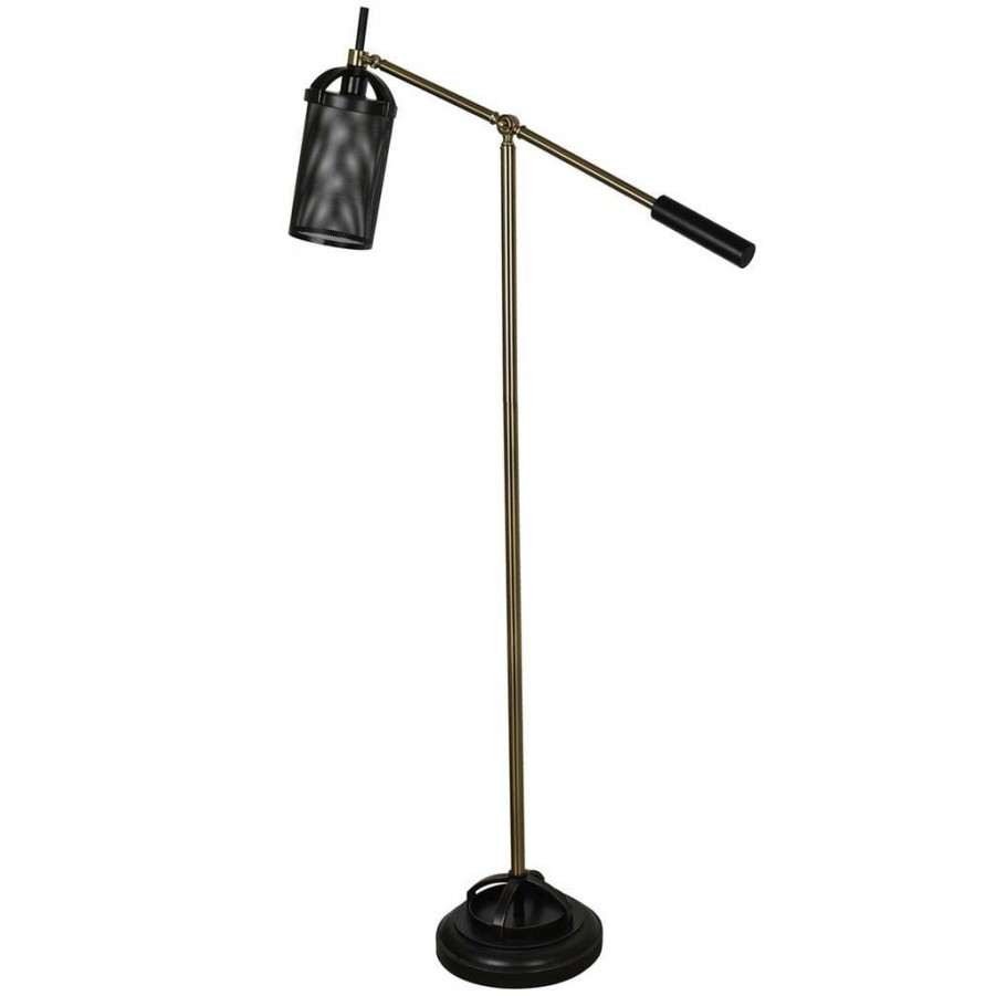 * Excellent Quality Conrad Floor Lamp Brown Metal Crestview Collection Cvaer998 | Floor Lamps