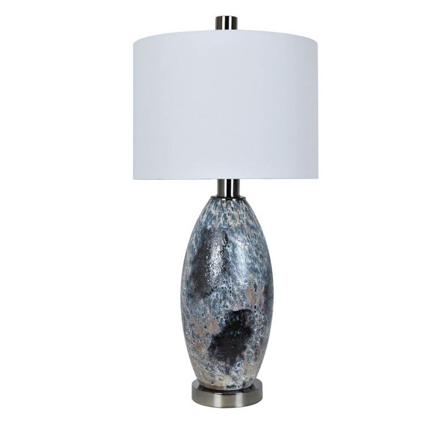 * Online Store Logan Table Lamp Black Glass Crestview Collection Cvazbs041 | Table Lamps